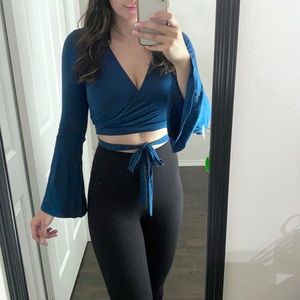 Long Sleeve Wrap Shirt